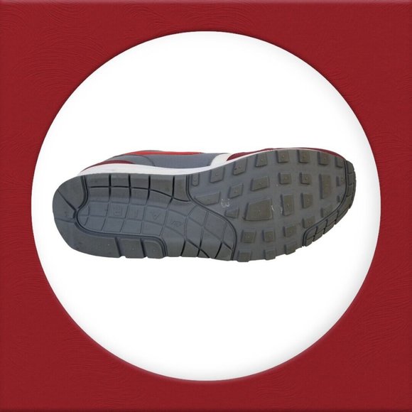 RETRO NIKE AIR MAX 1 ANNIVERSARY RED SZ 13 WHITE GRAY OG 2017 2018 AH8145-100 - Picture 15 of 15